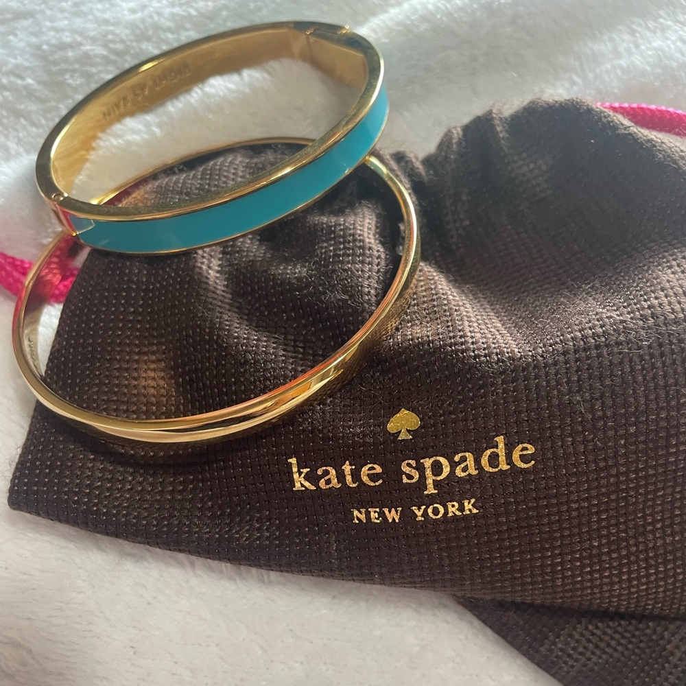 Kate Spate Bracelet Bangle Set♠️Gold and Turquoise